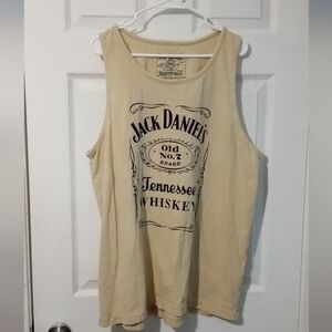 Jack Daniel's Beige Tank Top for Men